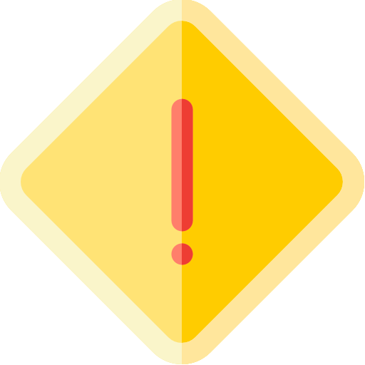 advertencia Basic Rounded Flat icono