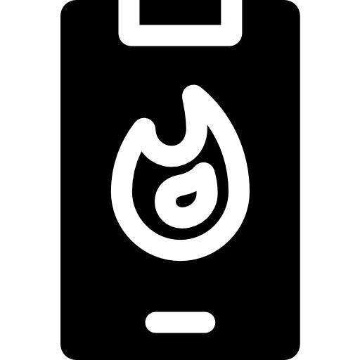 ogień Basic Rounded Filled ikona