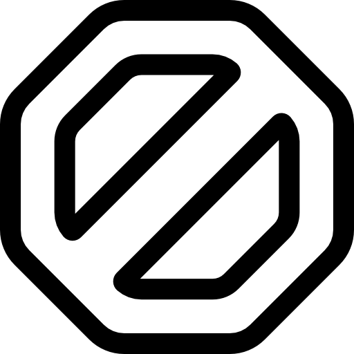 señal Basic Rounded Lineal icono