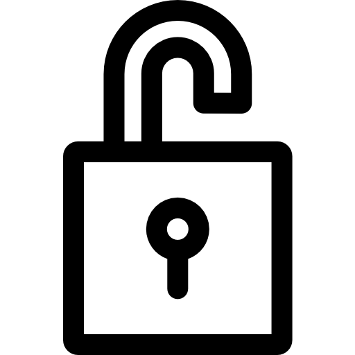 desbloquear Basic Rounded Lineal Ícone