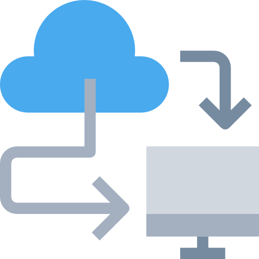 Cloud computing Justicon Flat icon