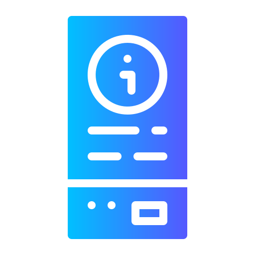 インフォメーションデスク Generic gradient fill icon