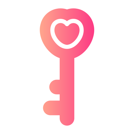 klucz miłości Generic gradient fill ikona