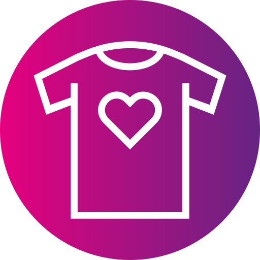 Tshirt Generic gradient fill icon