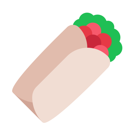 burrito Generic color fill ikona