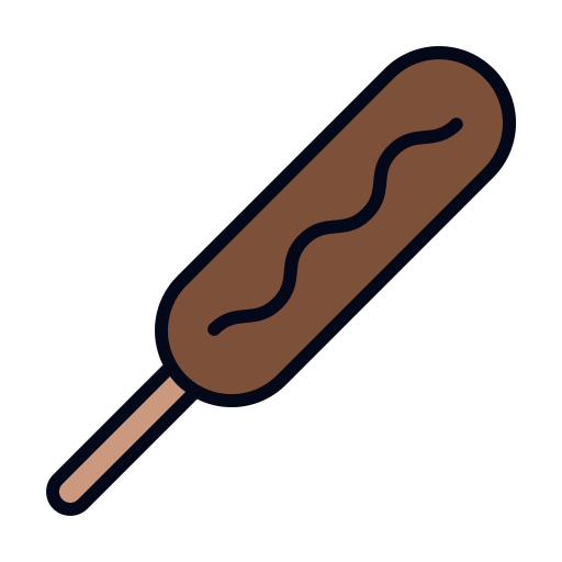 corn dog Generic gradient lineal-color icoon