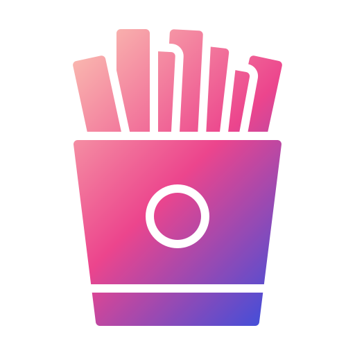 pommes frittes Generic gradient fill icon