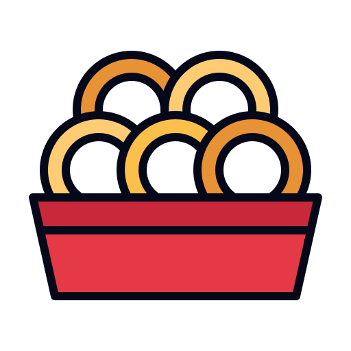 Onion rings Generic gradient lineal-color icon