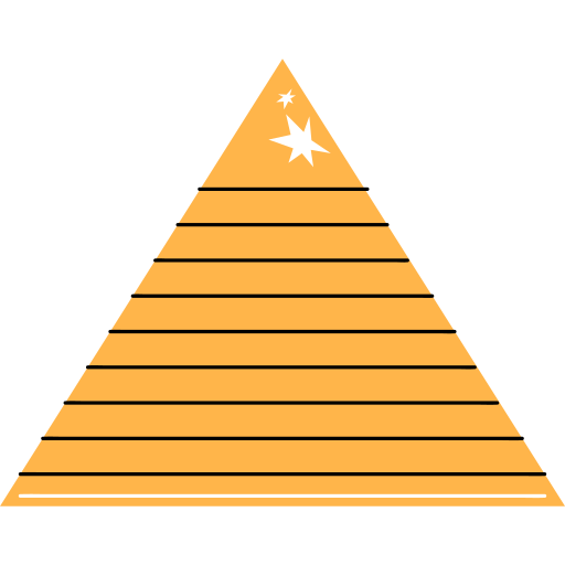 graphique pyramidal Generic color lineal-color Icône