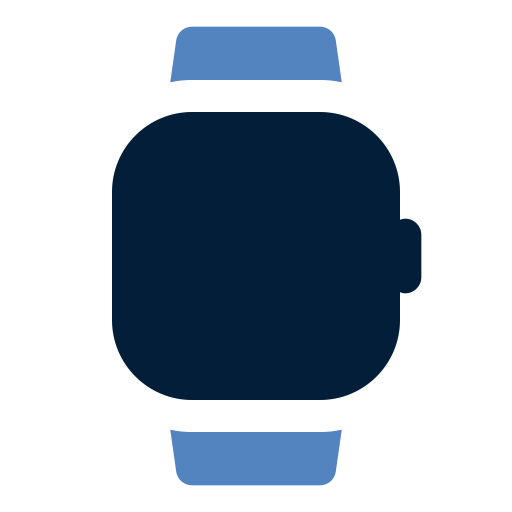 reloj inteligente Generic color fill icono