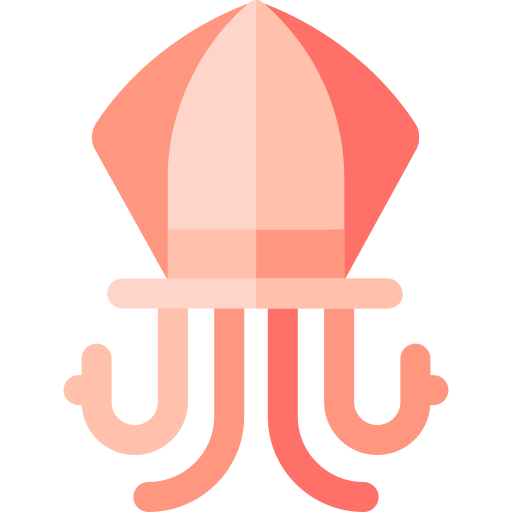 calamar Basic Rounded Flat icono