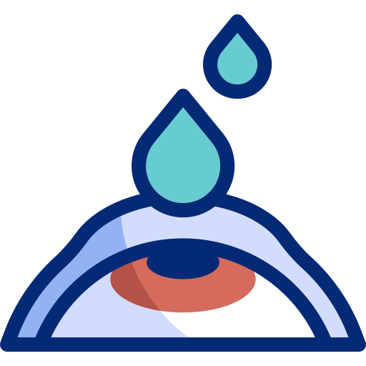 Eye drops Basic Accent Lineal Color icon