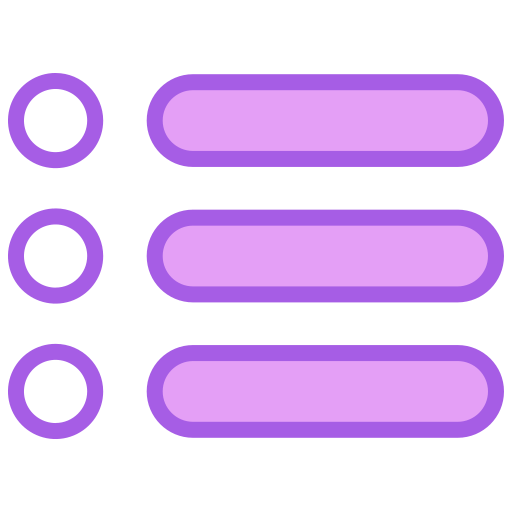 リスト Generic color lineal-color icon