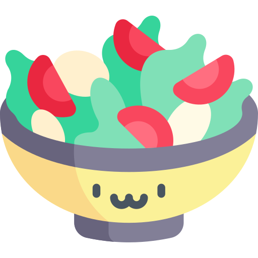 Salad Kawaii Flat icon