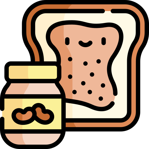 manteiga de amendoim Kawaii Lineal color Ícone
