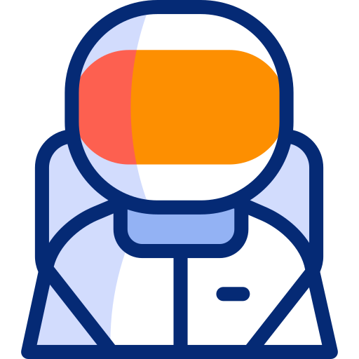 Astronaut Basic Accent Lineal Color icon