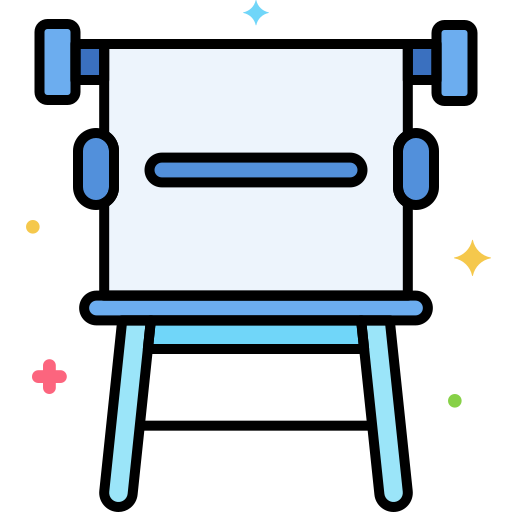 Drawing board Generic color lineal-color icon