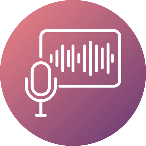 Voice record Generic gradient fill icon