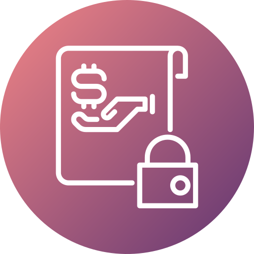 Secured loan Generic gradient fill icon