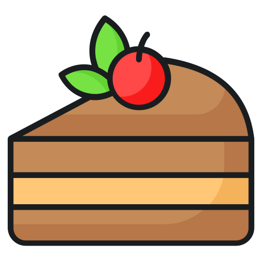チョコケーキ Generic color lineal-color icon