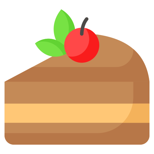pastel de chocolate Generic color fill icono
