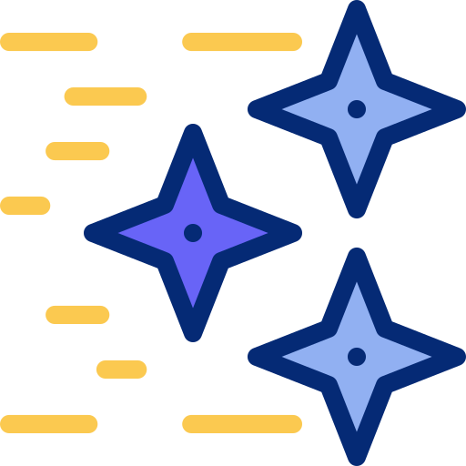Shuriken Basic Accent Lineal Color icon