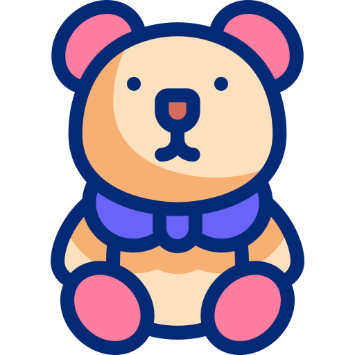 teddybär Basic Accent Lineal Color icon