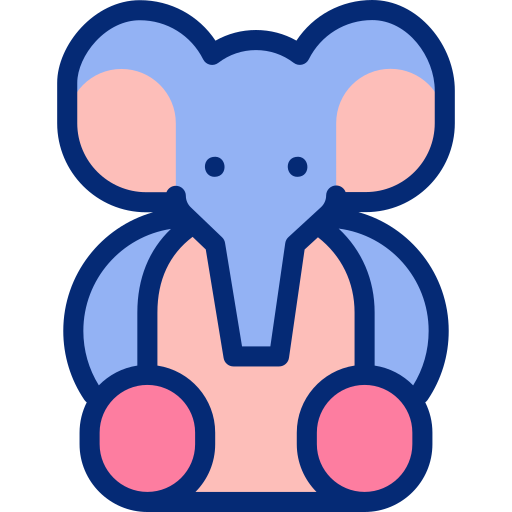 elefante Basic Accent Lineal Color Ícone