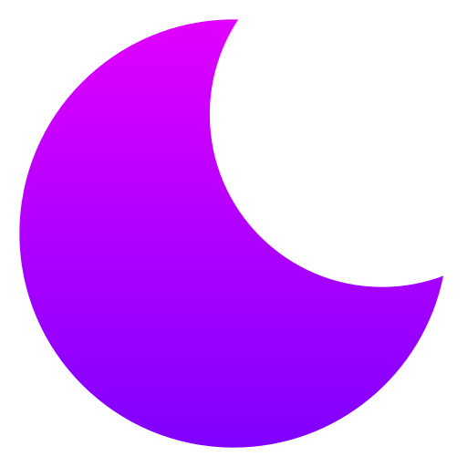 księżyc Generic gradient fill ikona