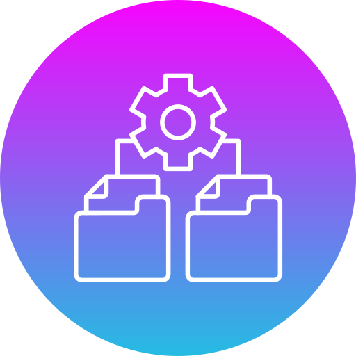 File management Generic gradient fill icon