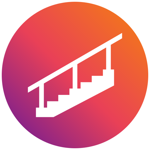 Stair Generic gradient fill icon