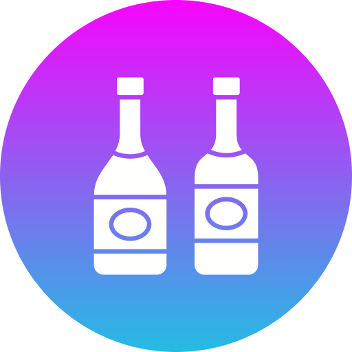 wijnflessen Generic gradient fill icoon