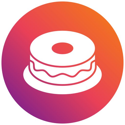 Chiffon cake Generic gradient fill icon