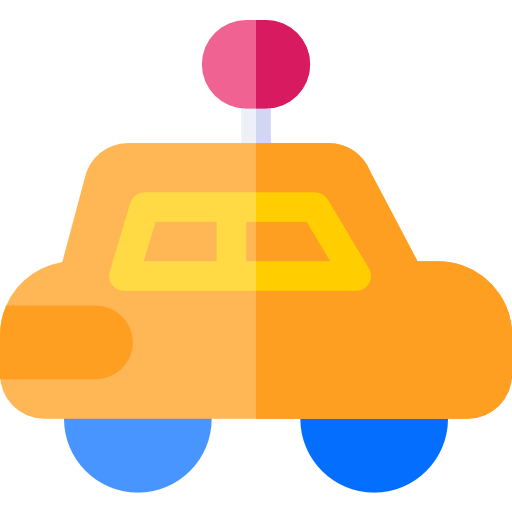 spielzeugauto Basic Rounded Flat icon