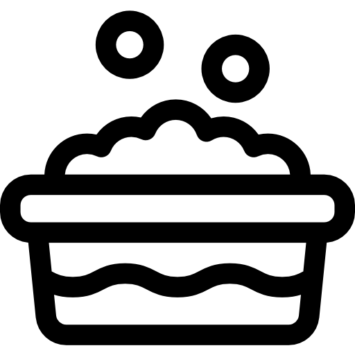 bañera Basic Rounded Lineal icono