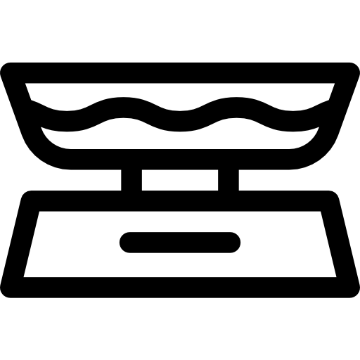 escala Basic Rounded Lineal icono