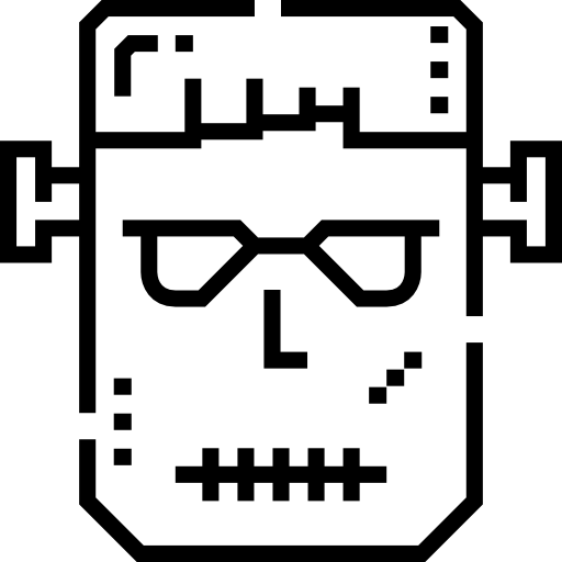 frankensteina Detailed Straight Lineal ikona