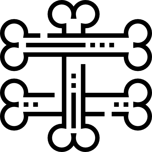 骨格 Detailed Straight Lineal icon
