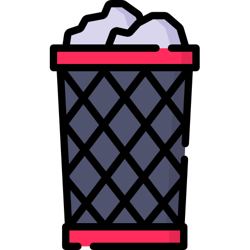 bote de basura Special Lineal color icono
