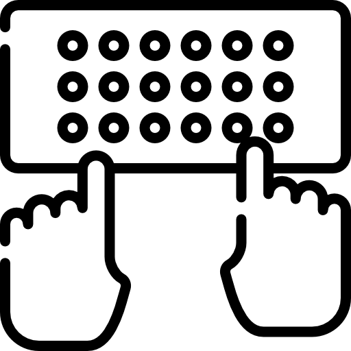 mecanografía Special Lineal icono
