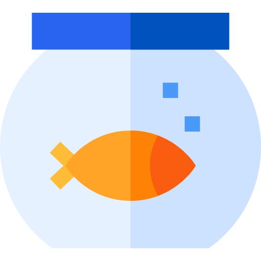 Fish bowl Basic Straight Flat icon