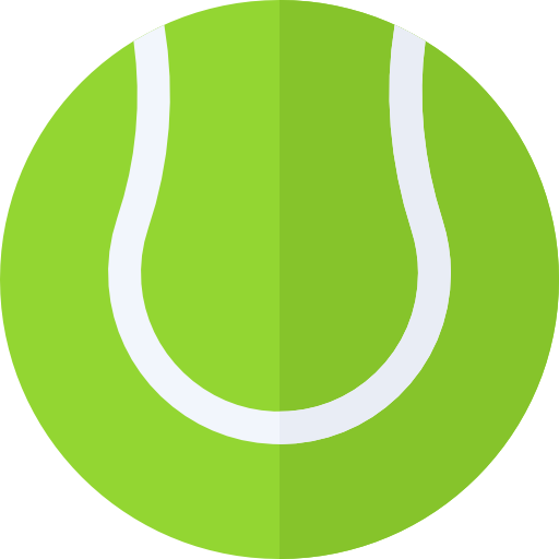 pelota de tenis Basic Straight Flat icono