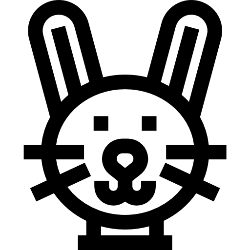 coniglietto Basic Straight Lineal icona