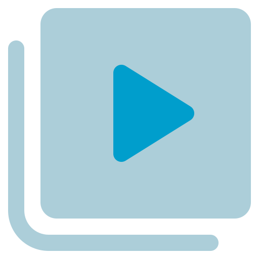 Video library Generic color fill icon