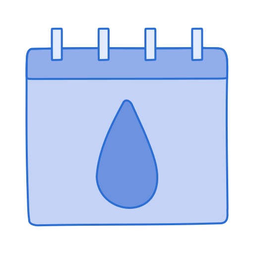 menstruationskalender Generic color lineal-color icon