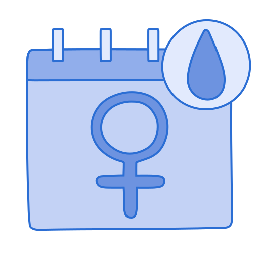 calendario menstrual Generic color lineal-color icono