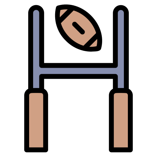 Rugby Generic color lineal-color icon