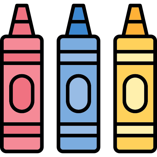 크레용 Generic color lineal-color icon