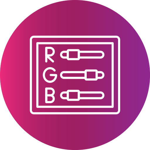 rgb Generic gradient fill icono