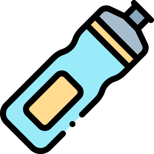wasserflasche Detailed Rounded Lineal color icon